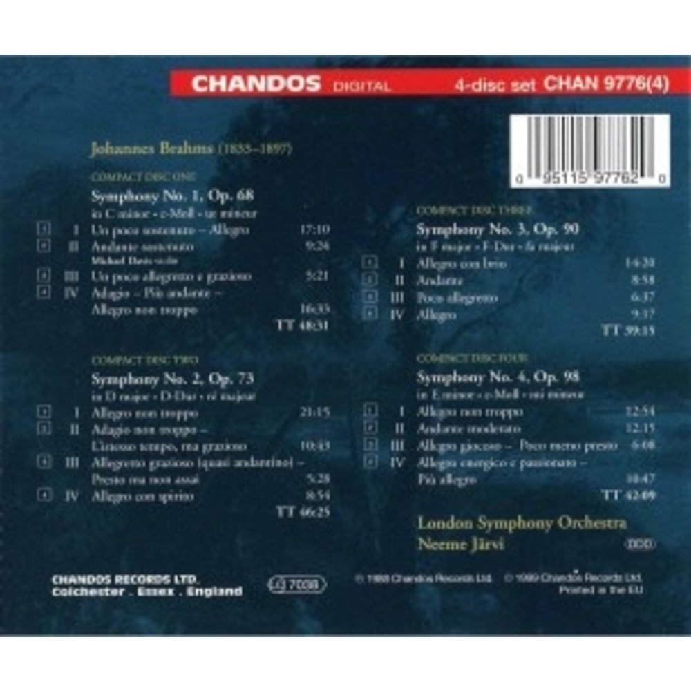 CHANDOS Symphonies No. 1 - 4