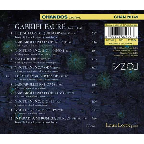 CHANDOS Nocturne: A Faure Recital Vol.2