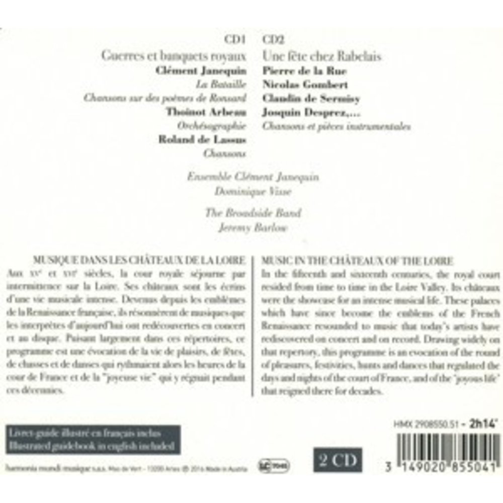 Harmonia Mundi Resonances/Chateaux De La Loire