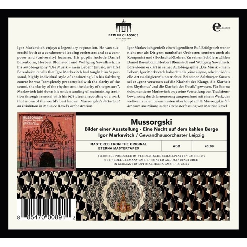 Berlin Classics Mussorgski: Pictures at an Exhibition/Night at the bare mountain