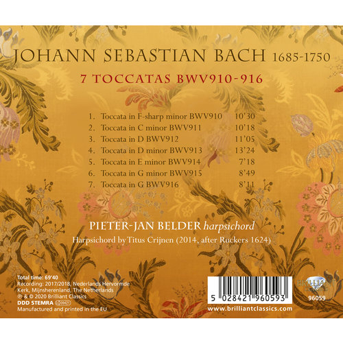 Brilliant Classics J.S. Bach: 7 Toccatas Bwv 910-916