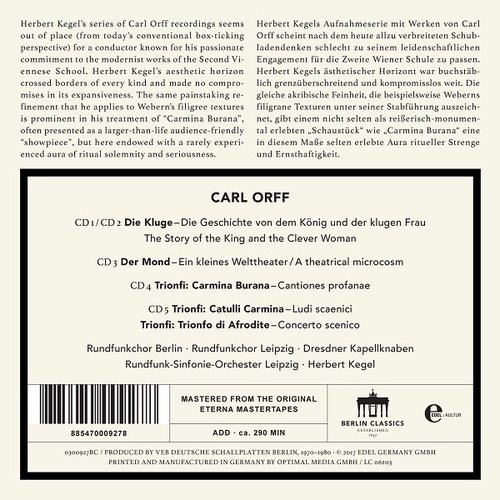 Berlin Classics Carl Orff Edition