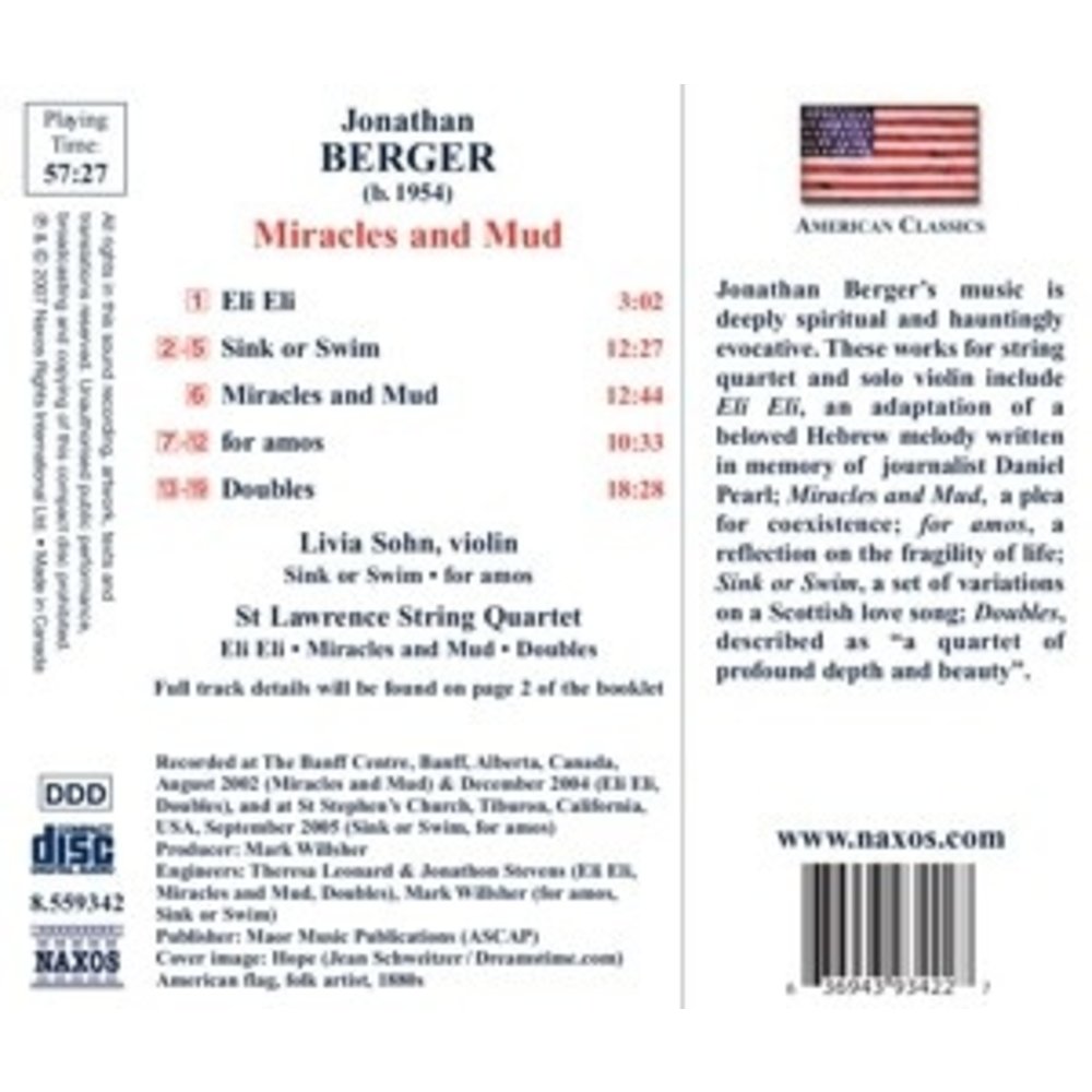 Naxos Berger:miracles And Mud