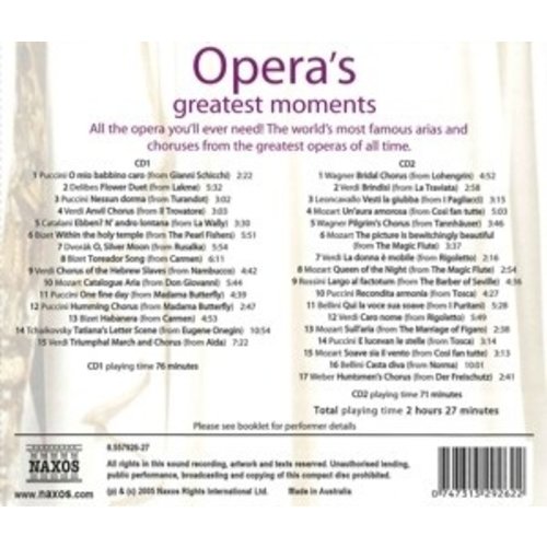 Naxos Opera S Greatest Moments