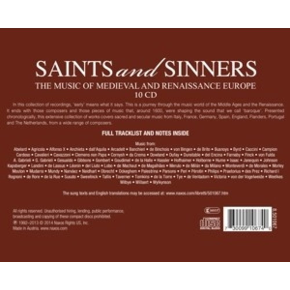 Naxos Saints And Sinners