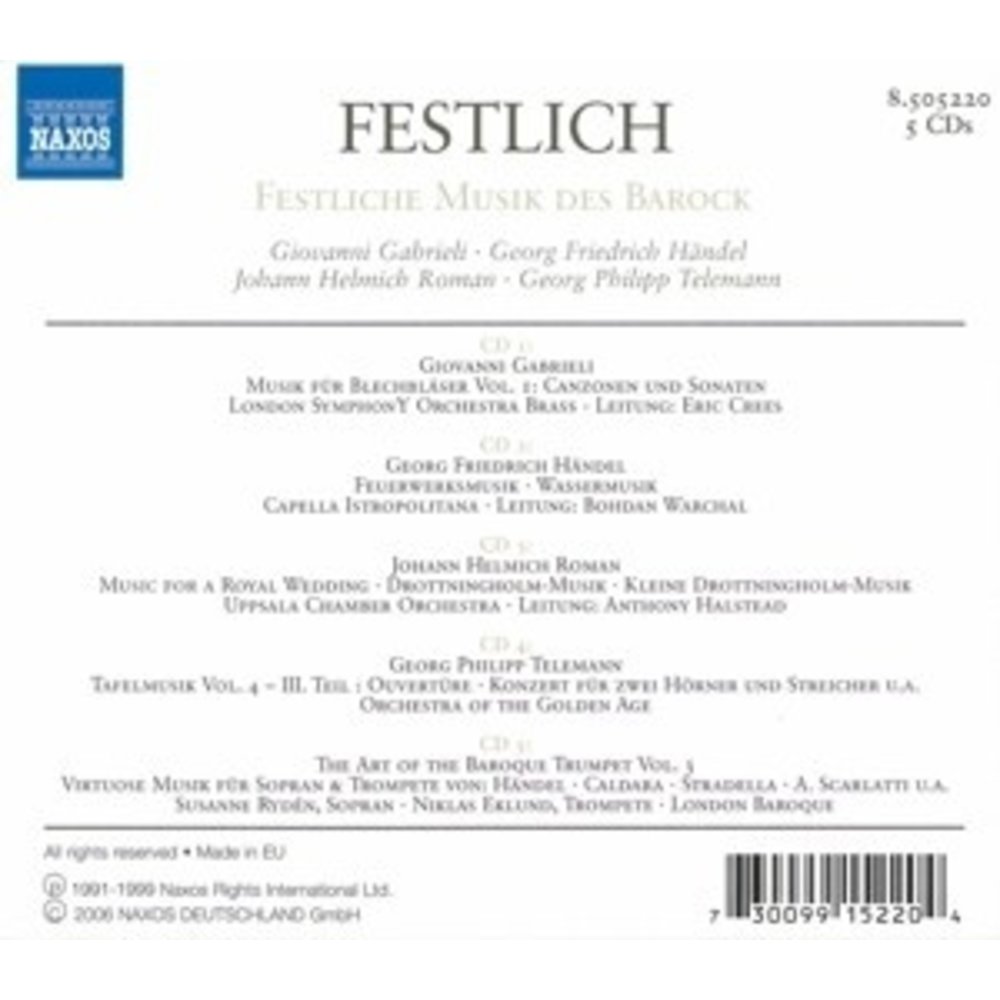 Naxos Festliche Musik Des Barock