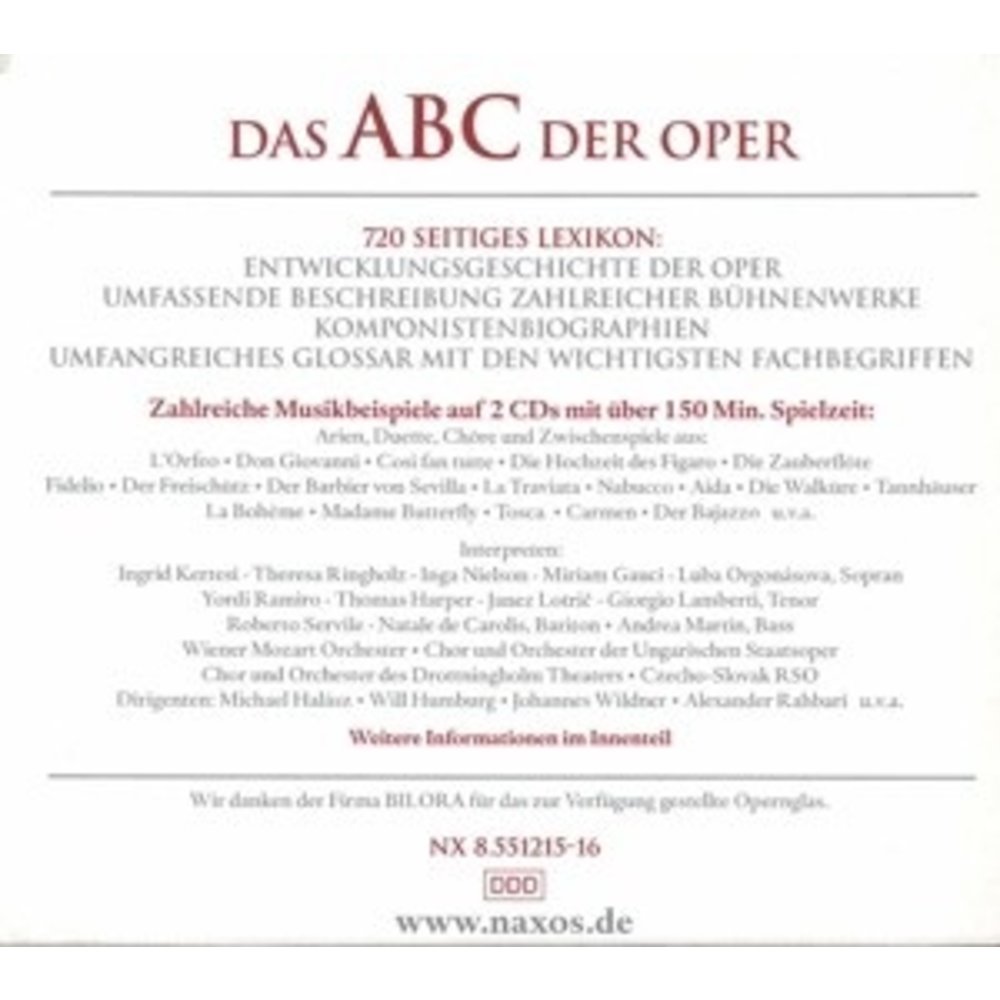 Naxos Das Abc Der Oper
