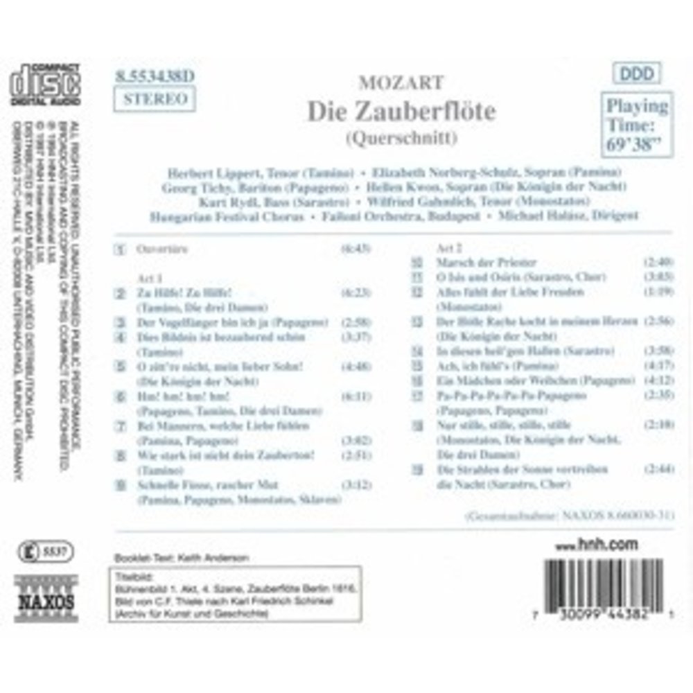 Naxos Mozart: Magic Flute Highlights