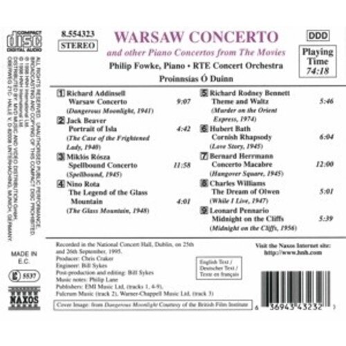 Naxos Piano Concertos From The Movies