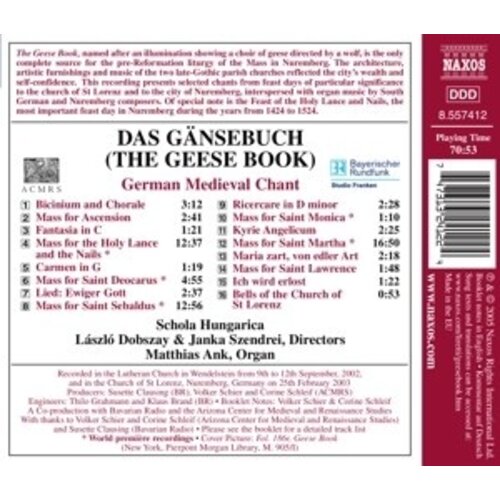 Naxos Das Gansebuch:german Medieval