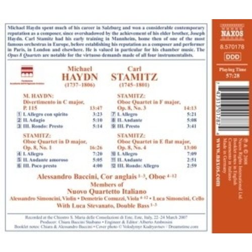 Naxos Stamitz: Oboe Quartets, Op. 8