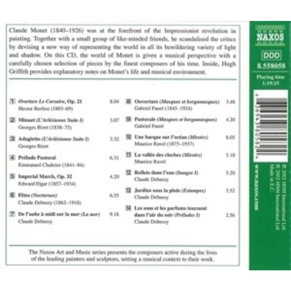 Naxos Claude Monet:music Of His Time