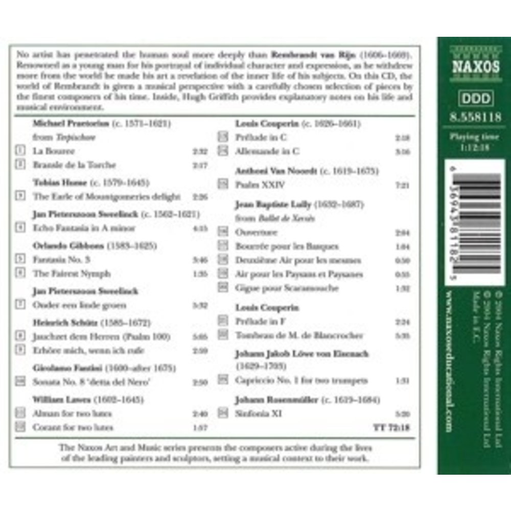 Naxos Rembrandt-Music Of His Time