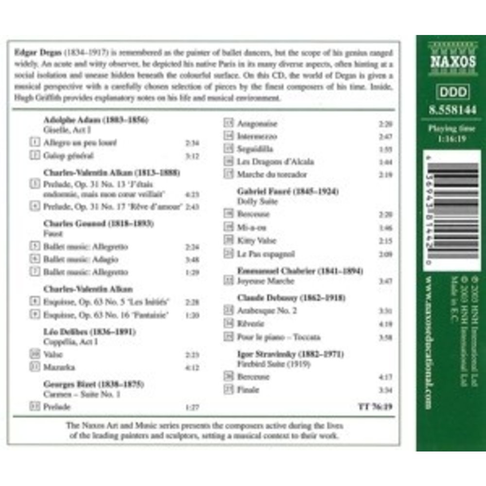 Naxos Degas - Music Of His Time