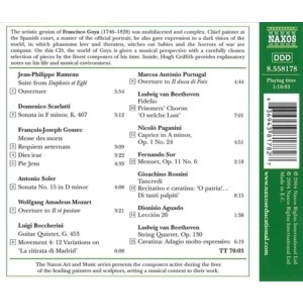 Naxos Art & Music: Goya - Music Of