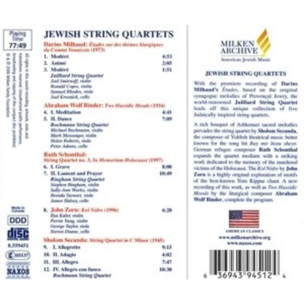 Naxos Jewish String Quartets