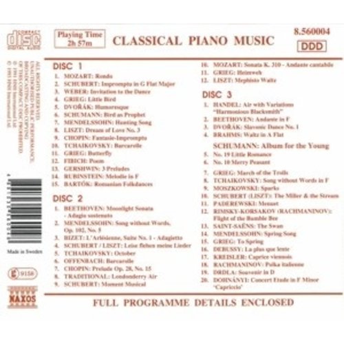 Naxos Classical Piano Music - 3Cd