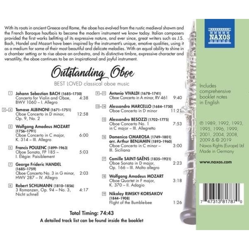 Naxos Bets Loved: Outstanding Oboe
