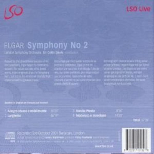 LSO LIVE Elgar / Symphonie No.2
