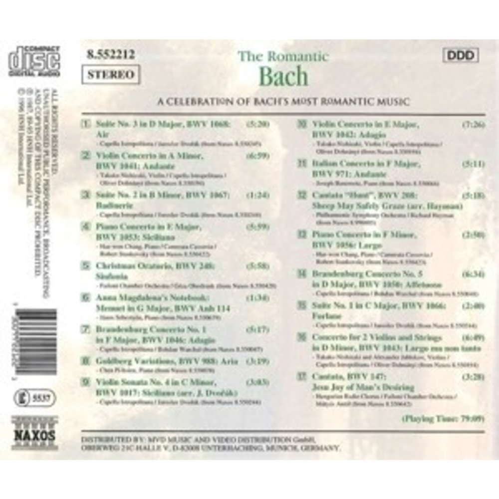Naxos The Romantic Bach