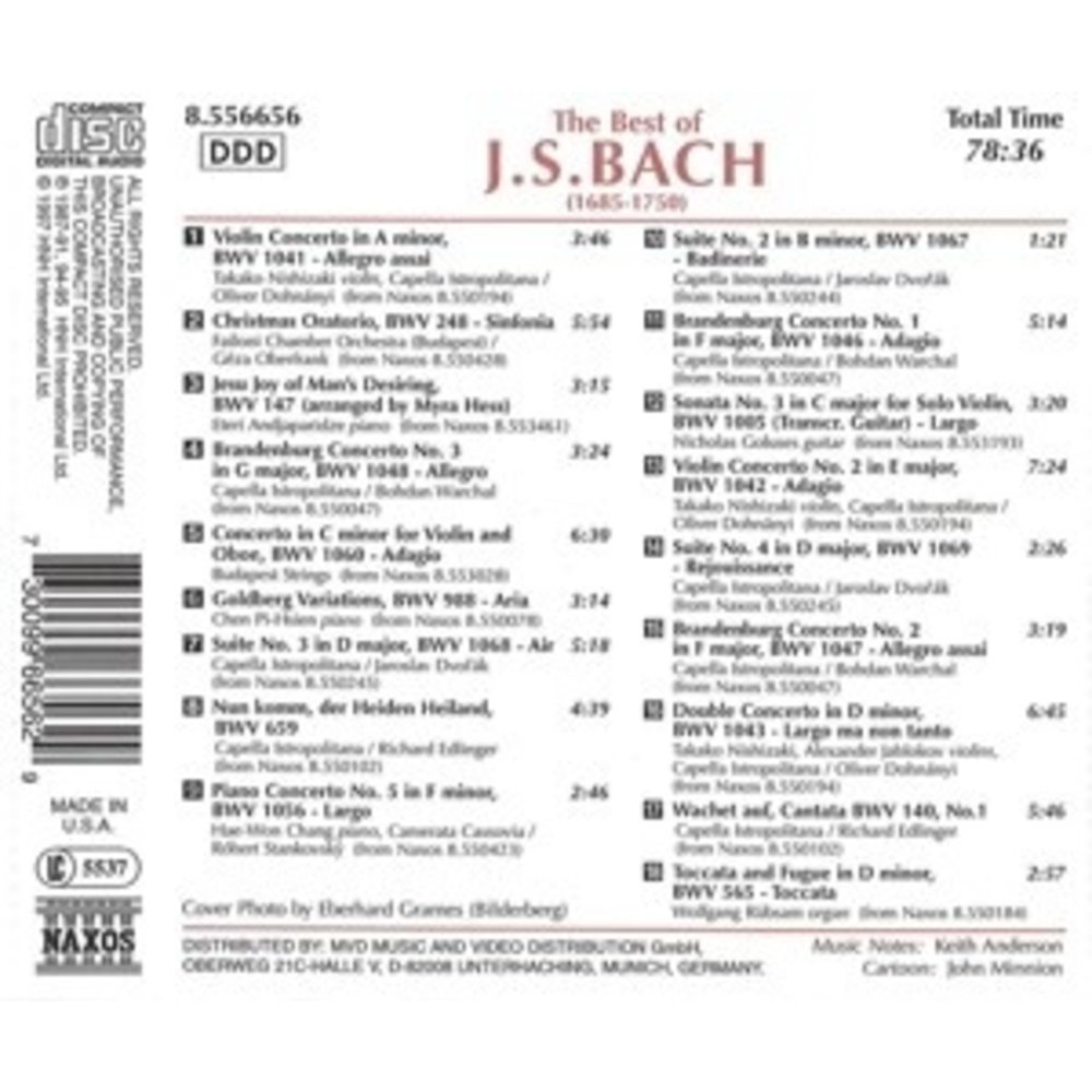 Naxos The Best Of J. S. Bach