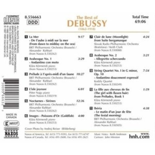 Naxos The Best Of Debussy