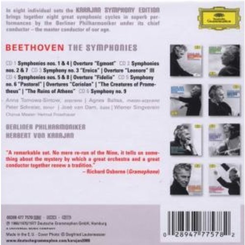 Deutsche Grammophon Beethoven: 9 Symphonies; Overtures