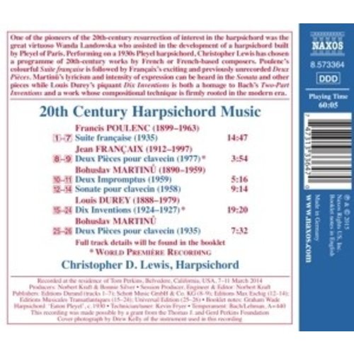 Naxos 20Th Century Harpsichord Music