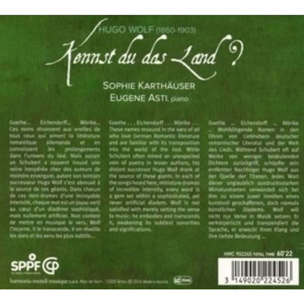 Harmonia Mundi Kennst Du Das Land