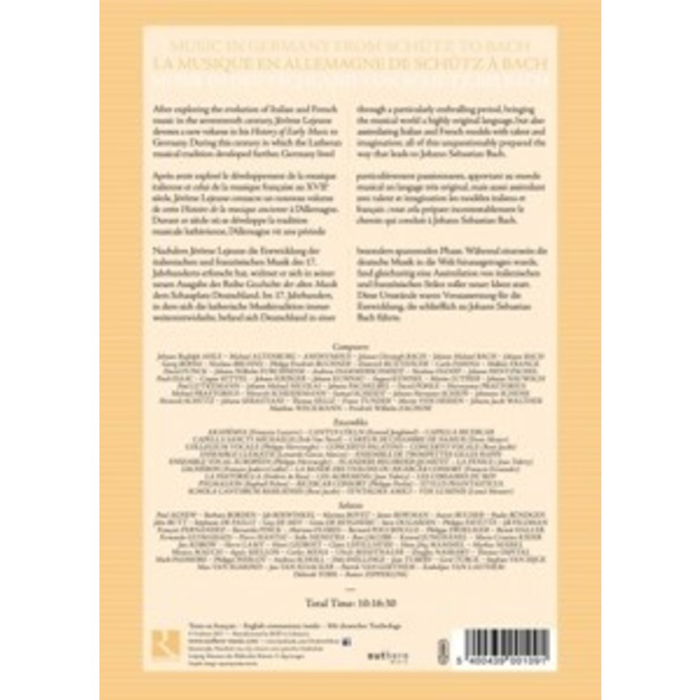 Ricercar Music In Germany From Schutz To Bac