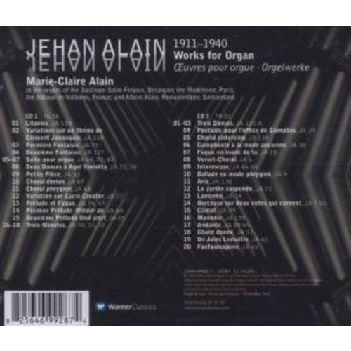 Erato Disques Jehan Alain - Works For Organ