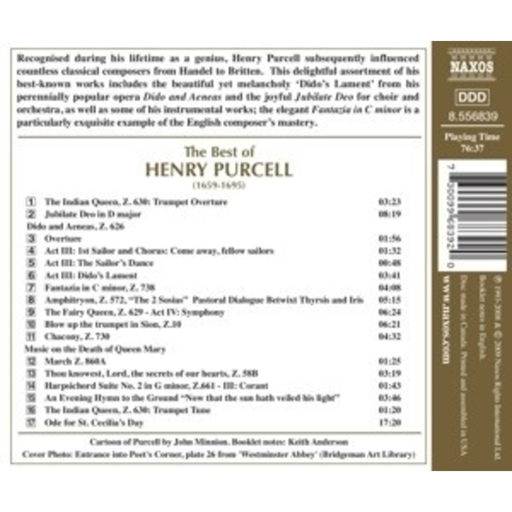 Naxos The Best Of Purcell