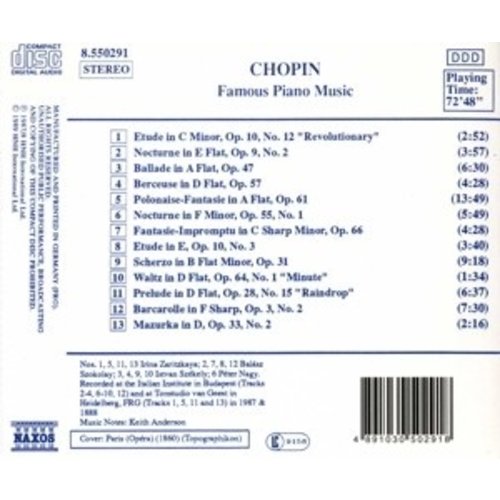 Naxos Chopin: Famous Piano Music