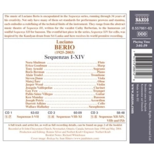 Naxos Berio: Sequenzas I-Xiv