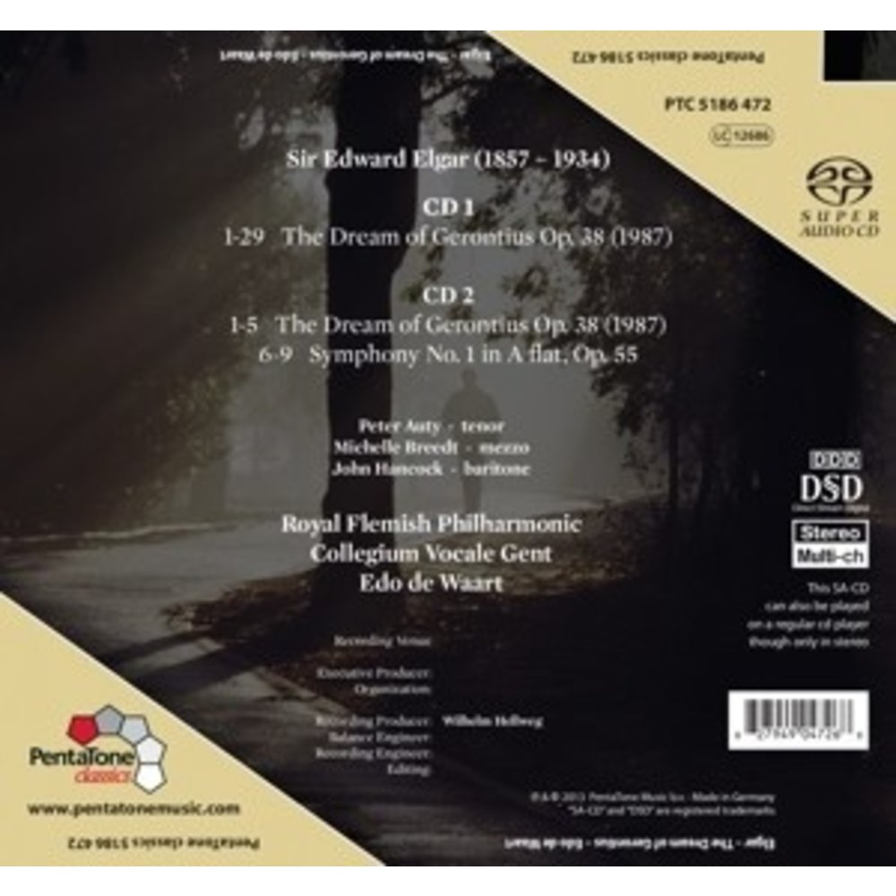 Pentatone Elgar: The Dream Of Gerontius Op.38
