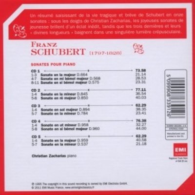 Schubert Sonates Pour Piano