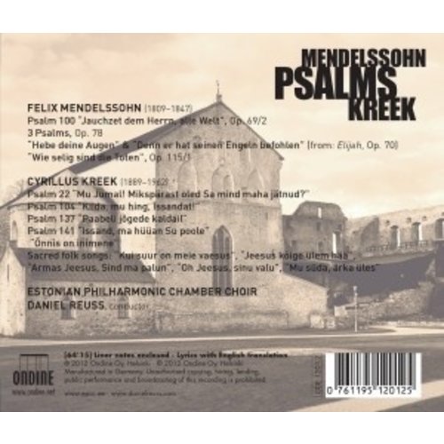 Ondine Mendelssohn/Kreek: Psalms