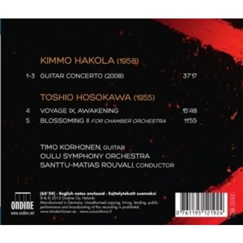 Ondine Hakola/Hosokawa: Guitar Ctos.