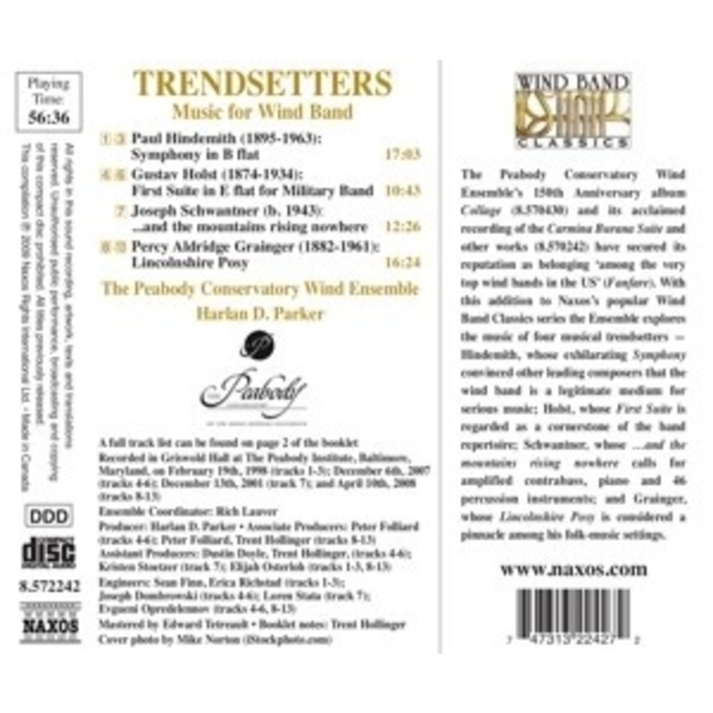 Naxos Trendsetters Music For Wind Band