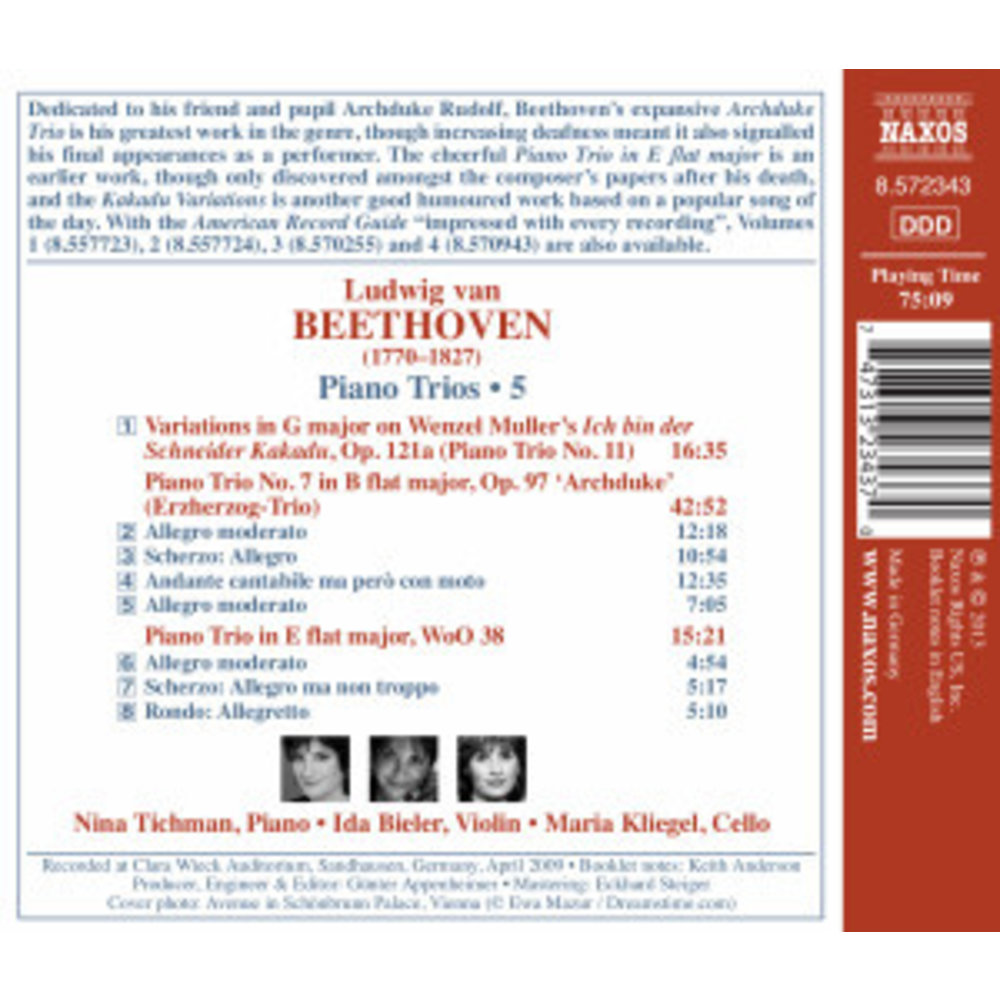 Naxos Beethoven: Piano Trios 5