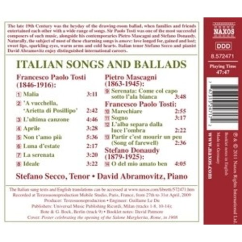 Naxos Italian Songs And Ballads