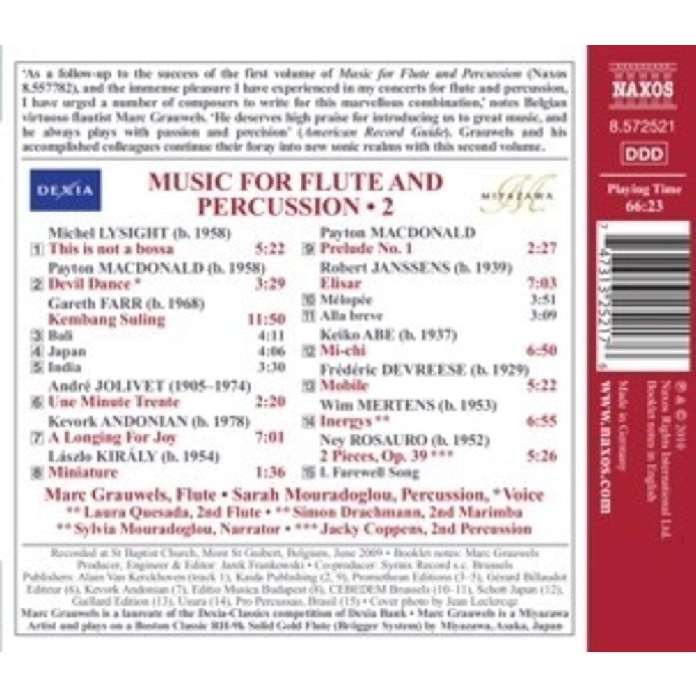 Naxos Music For Flute & Percussion 2