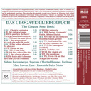 Naxos Das Glogauer Liederbuch