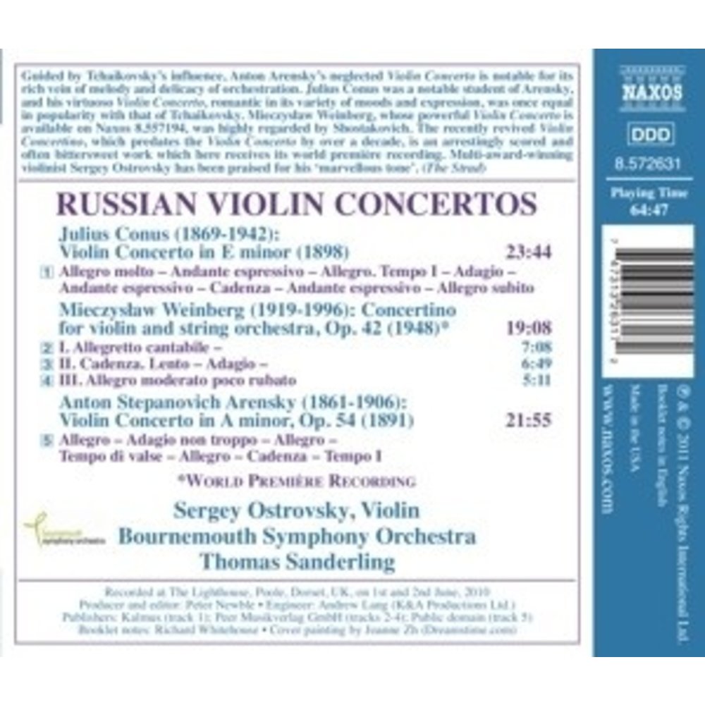 Naxos Russian Violin Concertos