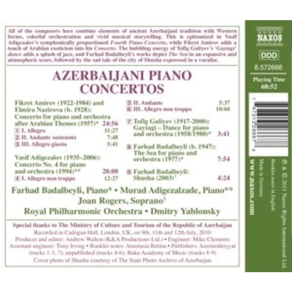 Naxos Azerbaijani Piano Concertos