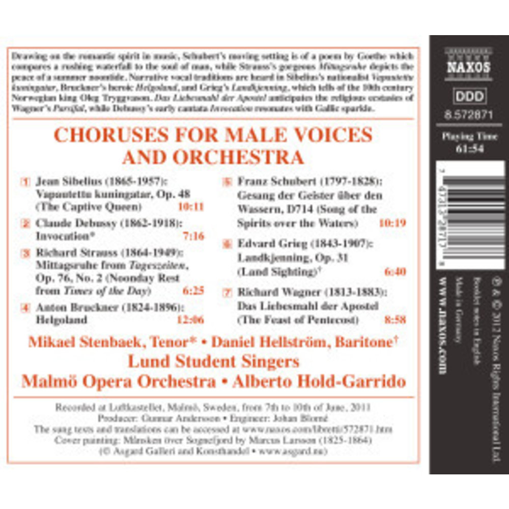 Naxos Choruses For Mail Voices & Orch.