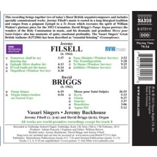 Naxos Filsell/Briggs: Choral Music