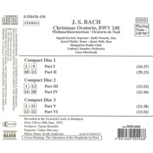 Naxos Bach J. S.: Christmas Oratorio