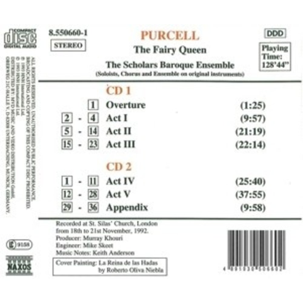 Naxos Purcell: The Fairy Queen