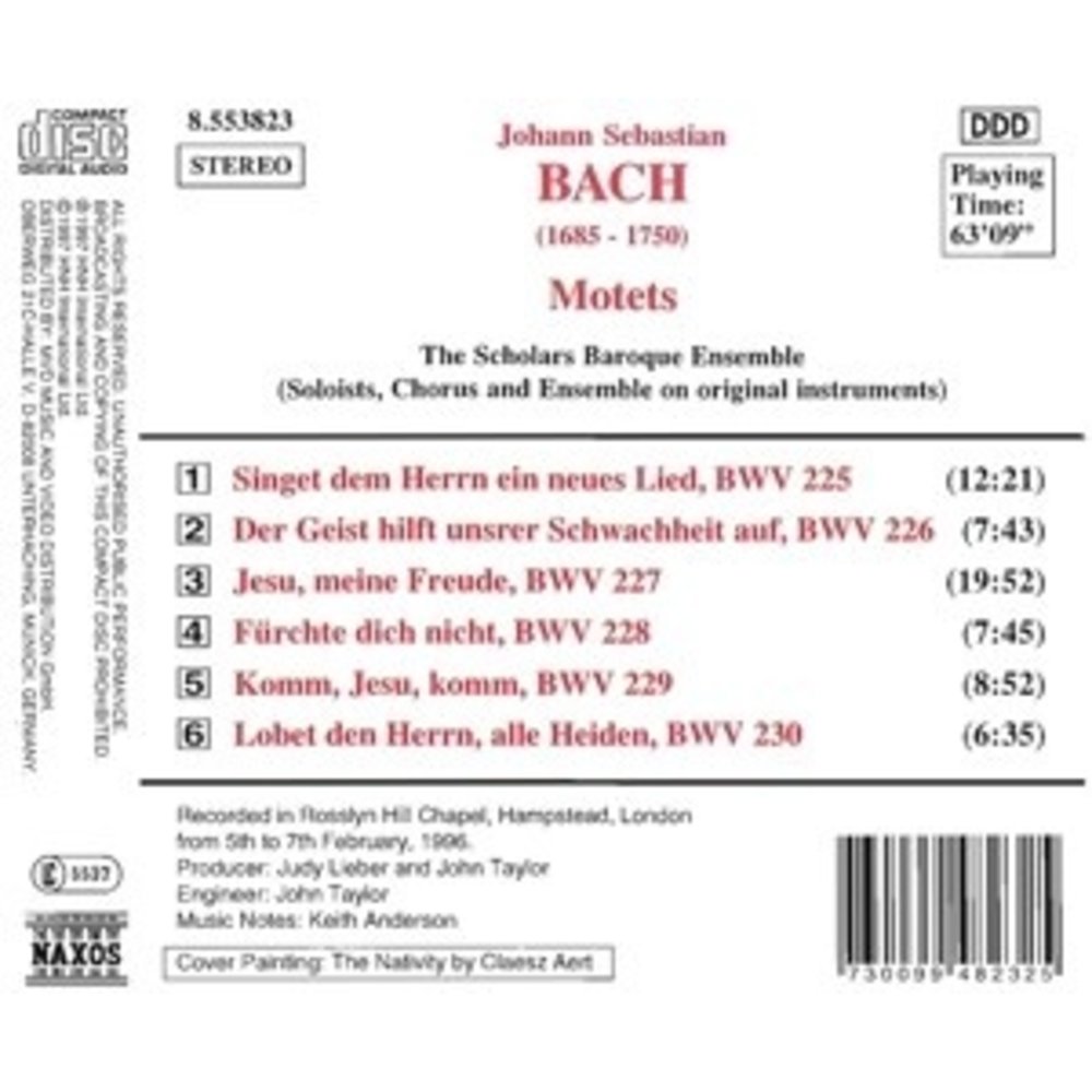 Naxos Bach J. S.: Motets